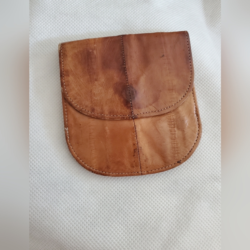 EEL SKIN MINI WALLET AND COIN PURSE OS